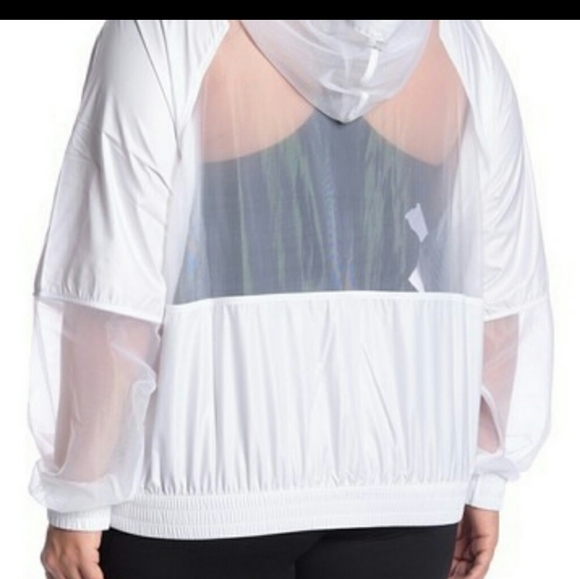 ZellaNordstrom Plus Size Zella mesh hooded jacket - Picture 3 of 4